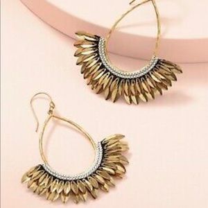 Stella & Dot gold Pegasus earrings